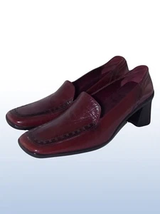 Luca Del Monte Firenze Donna Marrone Pelle Scarpe Col Tacco Eu 37.5 uk 4,5 - Imagen 1 de 5