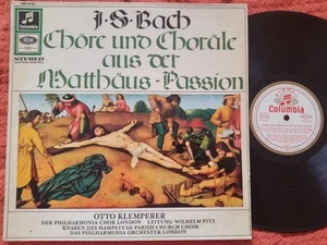 BACH - St Matthew Passion Choruses & Chorales KLEMPERER SMC LP SAME AS SAX 2525 - Picture 1 of 1