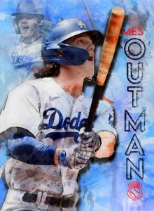 James Outman Sketch Card #ed/25 John Rudolph Signed SSP RC Dodgers - Picture 1 of 2
