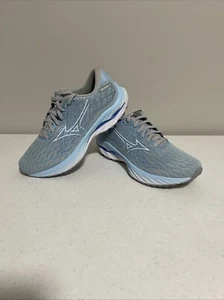 Mizuno Women Wave Inspire 20 Blue White Running Shoe 411435 Sz 8 EU 38.5 - Picture 1 of 7