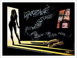 GARBAGE 1998 Original Cain's Ballroom Tulsa Concert Poster Signed - Picture 1 of 5