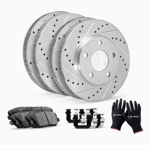 R1 Concepts Front Rear Brakes and Rotors Kit  fiat 500 2012-2019 complete kit - Picture 1 of 10