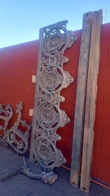 Rare Aluminum Antique  Garden Bench Victorian Four Season Morgan Macauley & Wade - Image 1 of 4