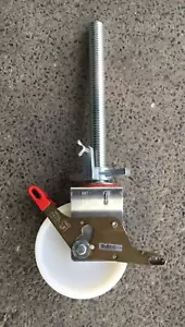Gerüstrolle, Rollfuß, Spindelrolle 500kg Tragkraft höhenverstellbar WK - Bild 1 von 3