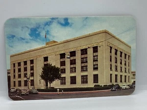 Postcard US Court House Federal Building El Paso  Old Cars Texas TX H278 - Picture 1 of 2