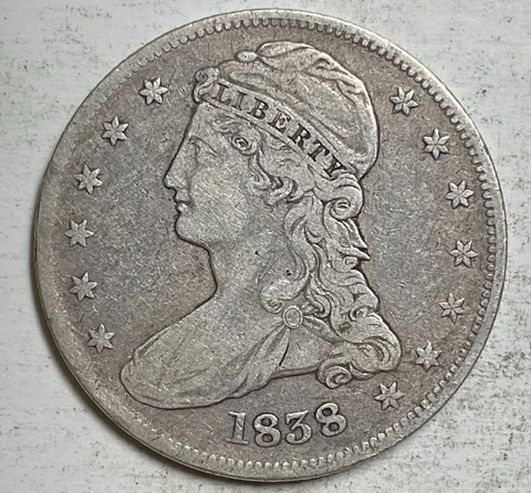 1838 Bust Half Dollar Nice Solid Coin 90% Silver Bullion U.S. Collectible #B693 Cover