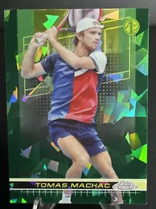 2024 Topps Chrome Sapphire Tennis #110 Tomas Machac 1st Green Sapphire /125 - Picture 1 of 2