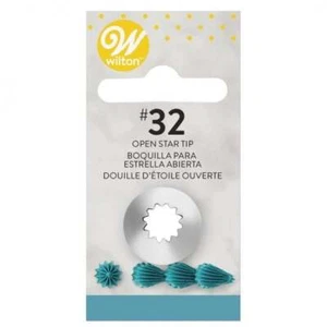 Wilton Open Star #32 Tip Nozzle Piping Buttercream Frosting Flowers Cupcake - Picture 1 of 1