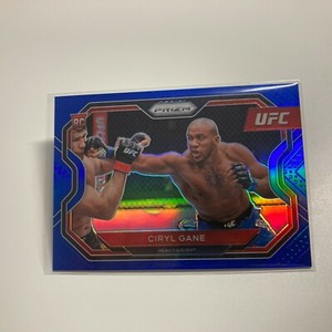 Ciryl Gane 2021 Panini Prizm UFC Blue Refractor RC Rookie Card 77/199 #184 READ