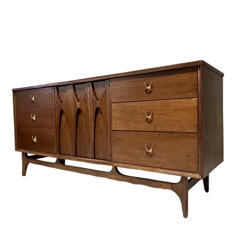 Broyhill Brasilia Mid Century Modern Lowboy Dresser Credenza Cover