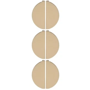 6 Stcs Schublade zieht halb runde Schrank Zieh Schrankgriffe Kommode Griffe - Bild 1 von 12