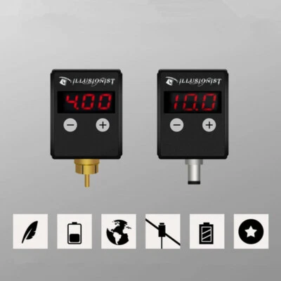 New Rechargable Mini Wireless Tattoo Power RCA/DC Connector For Tattoo Machine P - Image 1 of 4