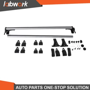 Labwork For48" Car Top Luggage Cargo Carrier w/3 Kinds Clamp Roof Rack Cross Bar - Picture 1 of 13