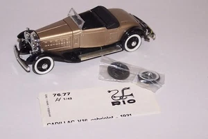 Vintage 1931 Cadillac V16 Cabriolet 1/43 Model Car By RIO 72/73 NIB - Picture 1 of 7