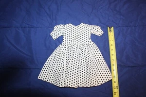 Vestito bambola bianco vintage con pois neri 18-2o" Revlon Doll - Foto 1 di 4