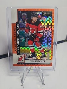 2017-18 O-Pee-Chee Platinum Orange Checkers /25 Will Butcher #175 Rookie RC - Picture 1 of 2