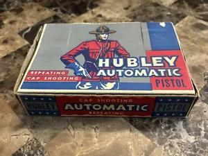 HUBLEY AUTOMATIC Repeating Cap Pistol and RARE MOUNTIE BOX - Picture 1 of 13