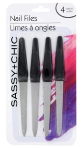 NEW SASSY + CHIC NAIL FILES - 4 pcs - LOT DISCOUNT - FREE SHIPPING - Picture 1 of 1