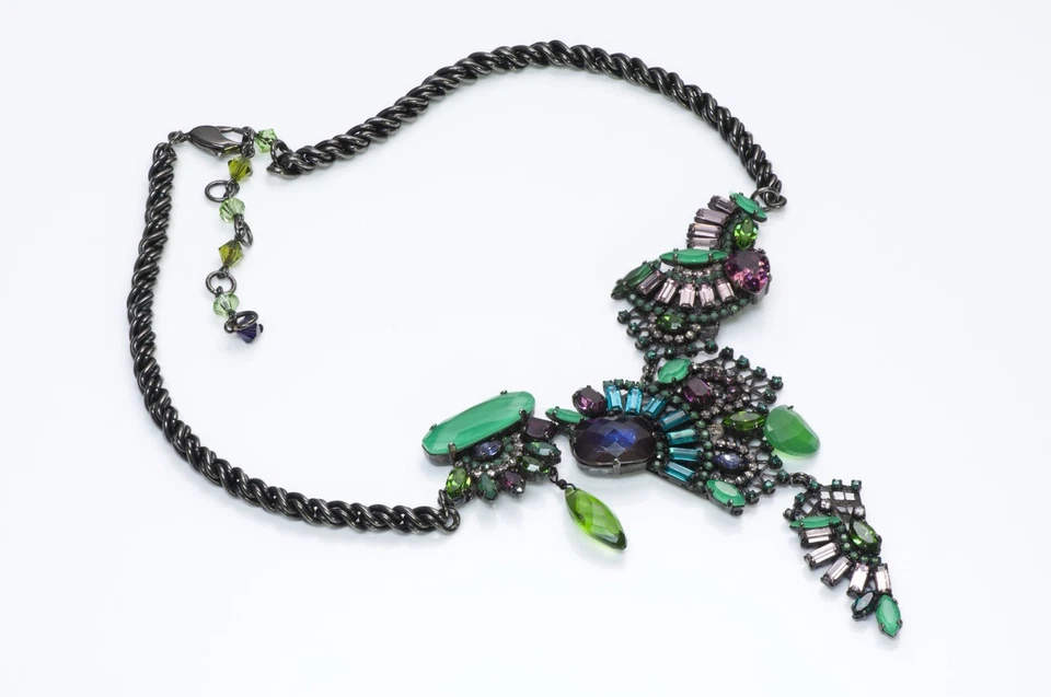Collar Erickson Beamon Couture Cristal Verde Multicolor Foto 1 de 3