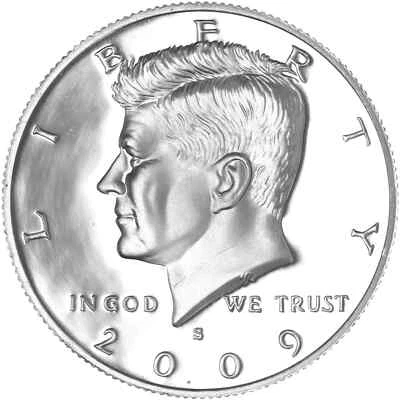 2009 S Clad Proof Kennedy Half Dollar - Image 1 of 2