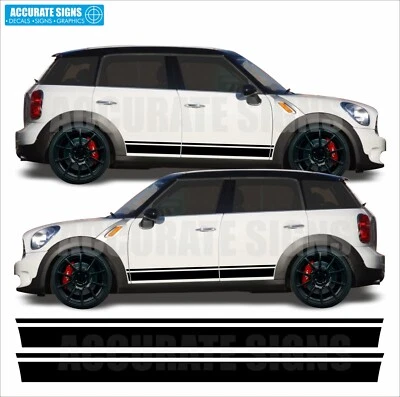Adesivi per Mini Countryman Strisce Laterali Decalcomanie Grafica Vinile R60 - Immagine 1 di 3