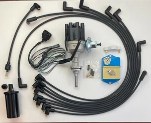 1959-72 400 383 361 CHRYSLER ELECTRONIC DISTRIBUTOR CONVERSION KIT + WIRES +COIL - Picture 1 of 9
