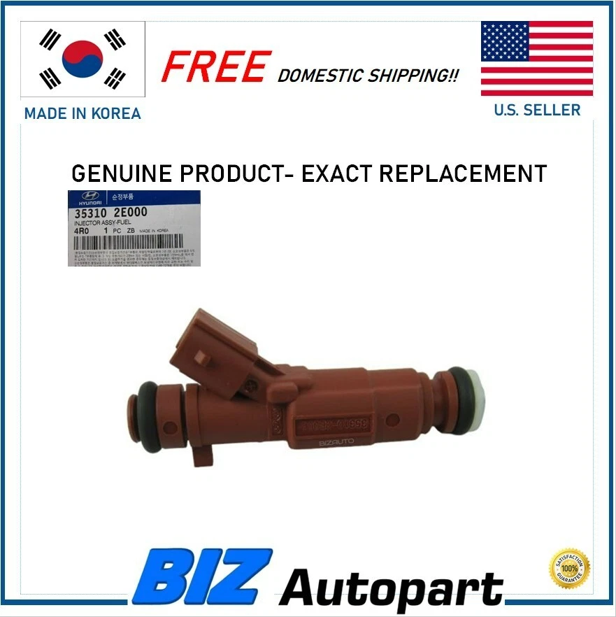 11-20 HYUNDAI KIA 2.0L FUEL INJECTOR RAIL 35300-2EAT0 GENUINE INJECTORS (WT12)