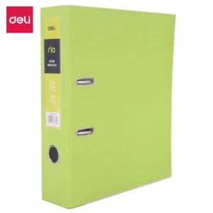 Deli Lever Arch File Green 75mm - Picture 1 of 1