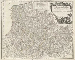 1753 Vaugondy Map of Picardy (Picardie) and Artois - Picture 1 of 1