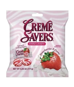 Creme Savers fragole e caramelle dure crema il gusto di fresco DUE sacchetti da 6 once - Foto 1 di 2