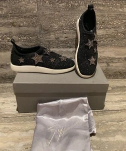 GIUSEPPE ZANOTTI-WOMEN SINGLEG SC DONNA NATALIE-SWAROVSKI CRYSTALS STARS-SZ:38! - Picture 1 of 7