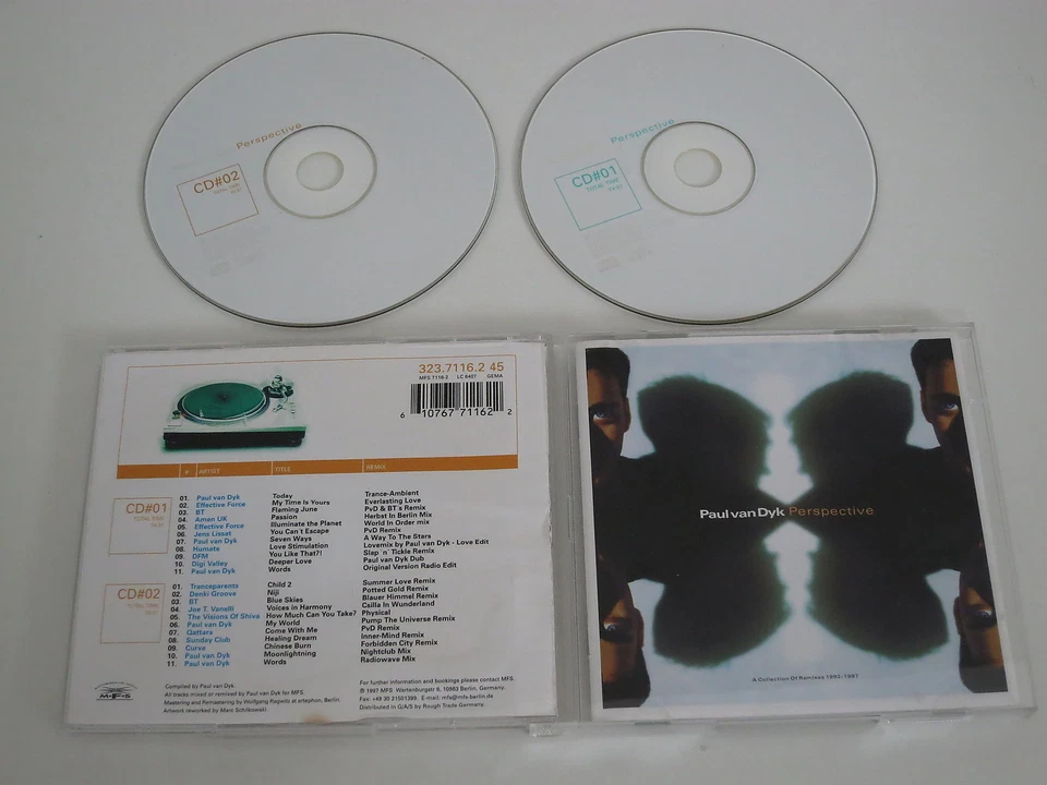 PAUL VAN DYK/PERSPECTIVE, COLLECTION OF REMIXES 1992-1997(MFS 7116-2) 2XCD ALBUM - Bild 1 von 1