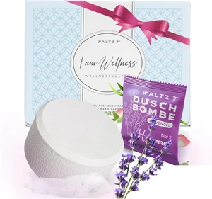 Set Di Bombe Da Doccia Alla Lavanda, Kit Bagno Con Olio Essenziale Naturale per - Foto 1 di 12