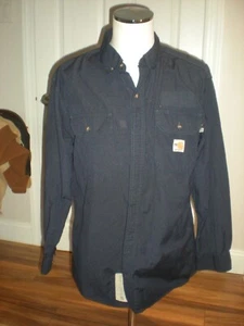 Carhartt FR Flame Resistant FR Navy Shirt CAT2 NFPA 2112 294-20 Pick Your Size B - Picture 1 of 2