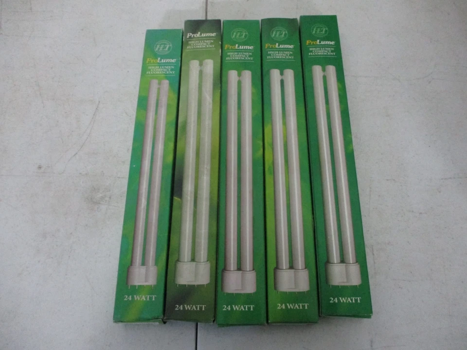 5 Halco 24W Long 4100K ProLume PLL24/841 24W CFL High Lumen Compact Fluorescent - Image 1 of 3