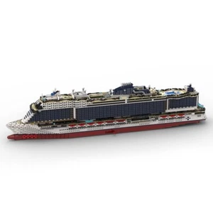 MSC Seashore Cruise Ship 6270 Bricks MOC-116714 Building Blocks Toys Kit - Picture 1 of 9