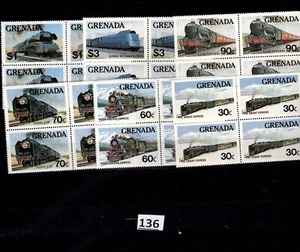 // 4X GRENADA - MNH - TRAINS - LOCOMOTIVES - Picture 1 of 1