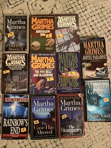 11 Lot MARTHA GRIMES PB RICHARD JURY Emma Graham Books Smoke Free - Picture 1 of 4