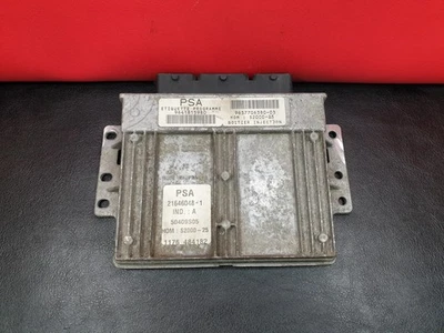 9641815980 Peugeot 206 Citroen Engine Control Unit ECU 9637706380-03 /21646048-1 - Image 1 of 4