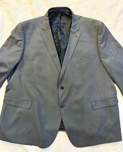 Cavelli Uomo Sangria Jacket 58R Navy Textured Blazer 2-Button Classic - Picture 1 of 13