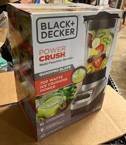 BLACK+DECKER PowerCrush Countertop Blender, 6-Cup Glass Jar, For Smoothies NEW - Bild 1 von 1