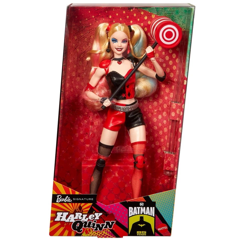 Harley Quinn Barbie Doll Batman 85th Anniversary Edition Mattel HRM84