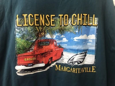 Margaritaville Island Reserved Philadelphia Eagles Green T-Shirt Short Sleeve ￼ - Image 1 of 4