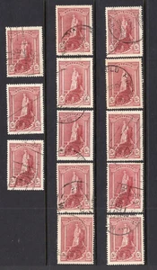 AUSTRALIA PREDECIMAL 1938 ROBES DESIGNS THICK PAPER VERY FINE USED.,,, - Picture 1 of 2