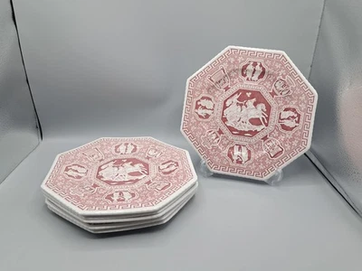 Spode Archive Sutherland Collection  "Greek" 6 Octogon Dinner Plates - Image 1 of 4