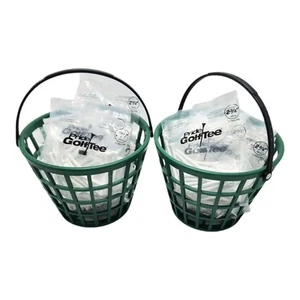 Lot Of 27 Packages Of 15 Pride Golf Tee & 2 Green Plastic Display Buckets Stand - Picture 1 of 6