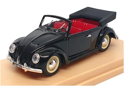 Escarabajo diecast 92 escala Rio 1/43 - 1949 Volkswagen ""Beetle convertible"" - negro Foto 1 de 4
