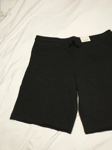 Arizona Jogger Shorts Boys XL 18/20. Black 3-Pocket Elastic Waist W Drawstring - Picture 1 of 15