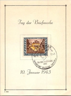 GOLDPATH: Германия почтовая карточка 1943 специальный отменить CV884_P28 - Изображение 1 из 2