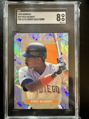 1993 Donruss Elite Series Фред Макгрифф No19 - ОЦЕНКА SGC Короткий Отпечаток 10 000 - Изображение 1 из 2